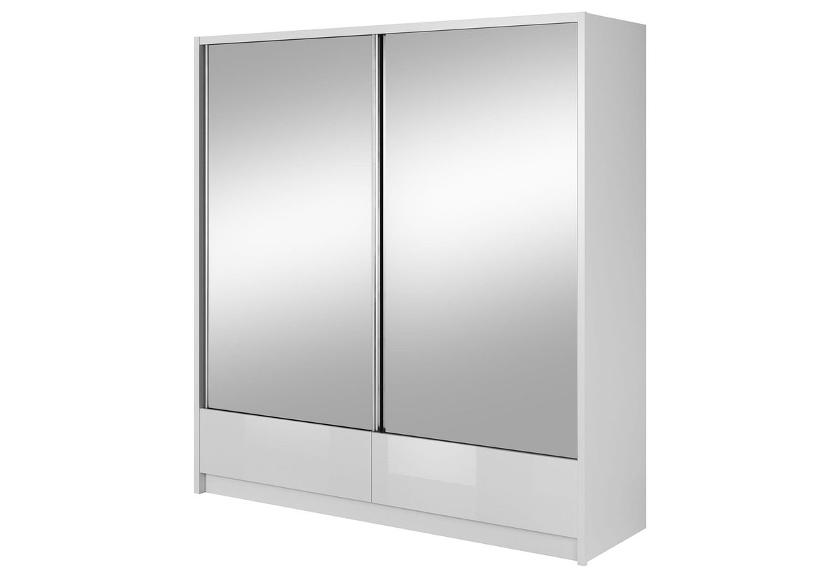 Szafa przesuwna z lustrzanymi frontami MORIS II 200cm