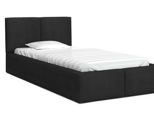 Miniaturka 2 - Łóżko młodzieżowe czarne 120x200 TORRES