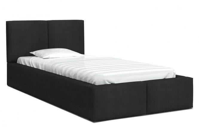 Łóżko młodzieżowe czarne 120x200 TORRES
