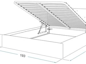 Miniaturka 31 - Łóżko dwuosobowe 140×200 wymiary FRESCO