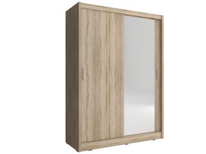 Miniaturka 1 - Dwudrzwiowa szafa przesuwna dąb sonoma GAYA I 150cm