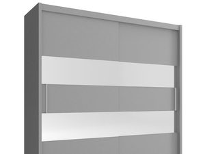 Miniaturka 4 - Szafa przesuwana grafit białe tło 180cm ALVERA II