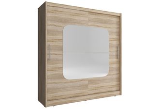 Miniaturka 2 - Szafa na ubrania z lustrem dąb sonoma ALVERA VIII 180cm