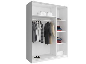 Miniaturka 1 - Przesuwna dwudrzwiowa szafa z lustrem MIKA VIII 150cm