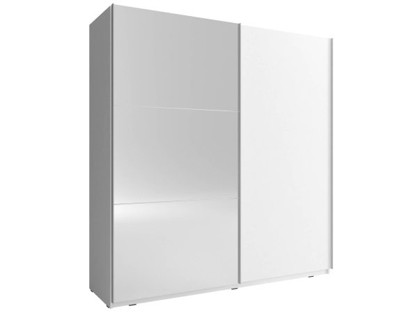 Szafa przesuwna z lustrem biała GAYA II 150cm