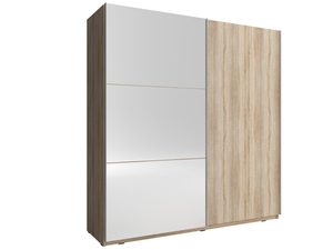 Miniaturka 1 - Szafa ubraniowa z lustrem dąb sonoma GAYA II 200cm