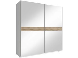 Miniaturka 1 - Drewniana szafa z przesuwnymi drzwiami do minimalistycznych sypialni