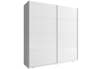 Miniaturka 4 - Przesuwna dwudrzwiowa szafa biały połysk GAYA VII 150cm