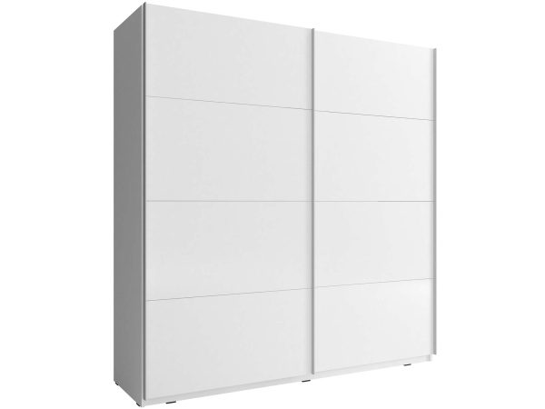 Elegancka biała szafa do minimalistycznej sypialni