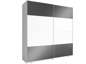 Miniaturka 10 - Ekstrawagancka szafa na ubrania grafit-biel 14 GAYA MULTI 200cm