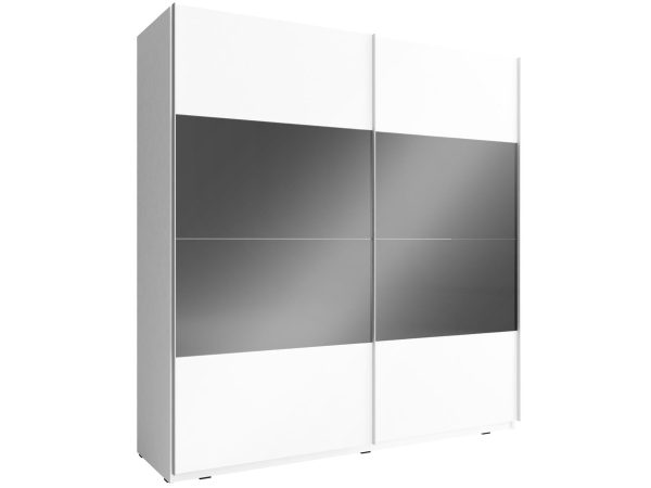 Ekstrawagancka szafa na ubrania grafit-biel 13 GAYA MULTI 200cm