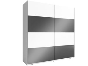 Miniaturka 8 - Ekstrawagancka szafa na ubrania grafit-biel 10 GAYA MULTI 200cm