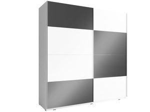 Miniaturka 7 - Ekstrawagancka szafa na ubrania grafit-biel 9 GAYA MULTI 200cm