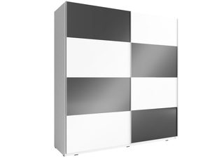 Miniaturka 6 - Ekstrawagancka szafa na ubrania grafit-biel 8 GAYA MULTI 200cm