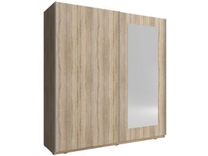 Miniaturka 2 - Drewniana szafa z lustrem w stylu skandynawskim do eleganckich sypialni