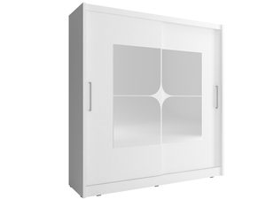 Miniaturka 2 - Nowoczesna szafa ubraniowa biała ALVERA VII 180cm