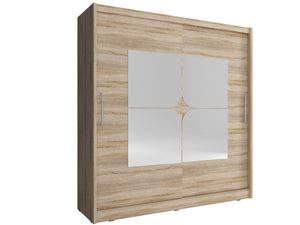Miniaturka 1 - Nowoczesna szafa ubraniowa dąb sonoma ALVERA VII 180cm