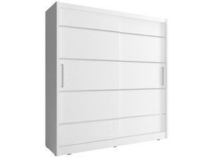 Miniaturka 6 - Szafa biała z pionowym uchwytem – nowoczesny styl sypialniany