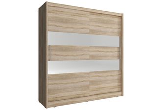 Miniaturka 2 - Pojemna szafa dwudrzwiowa dąb sonoma ALVERA II 200cm