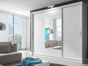 Miniaturka 4 - Duża szafa ubraniowa biała aranżacja SIMENA 250cm