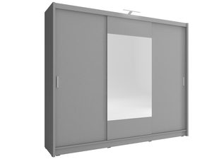 Miniaturka 1 - Duża szafa ubraniowa grafit SIMENA 250cm