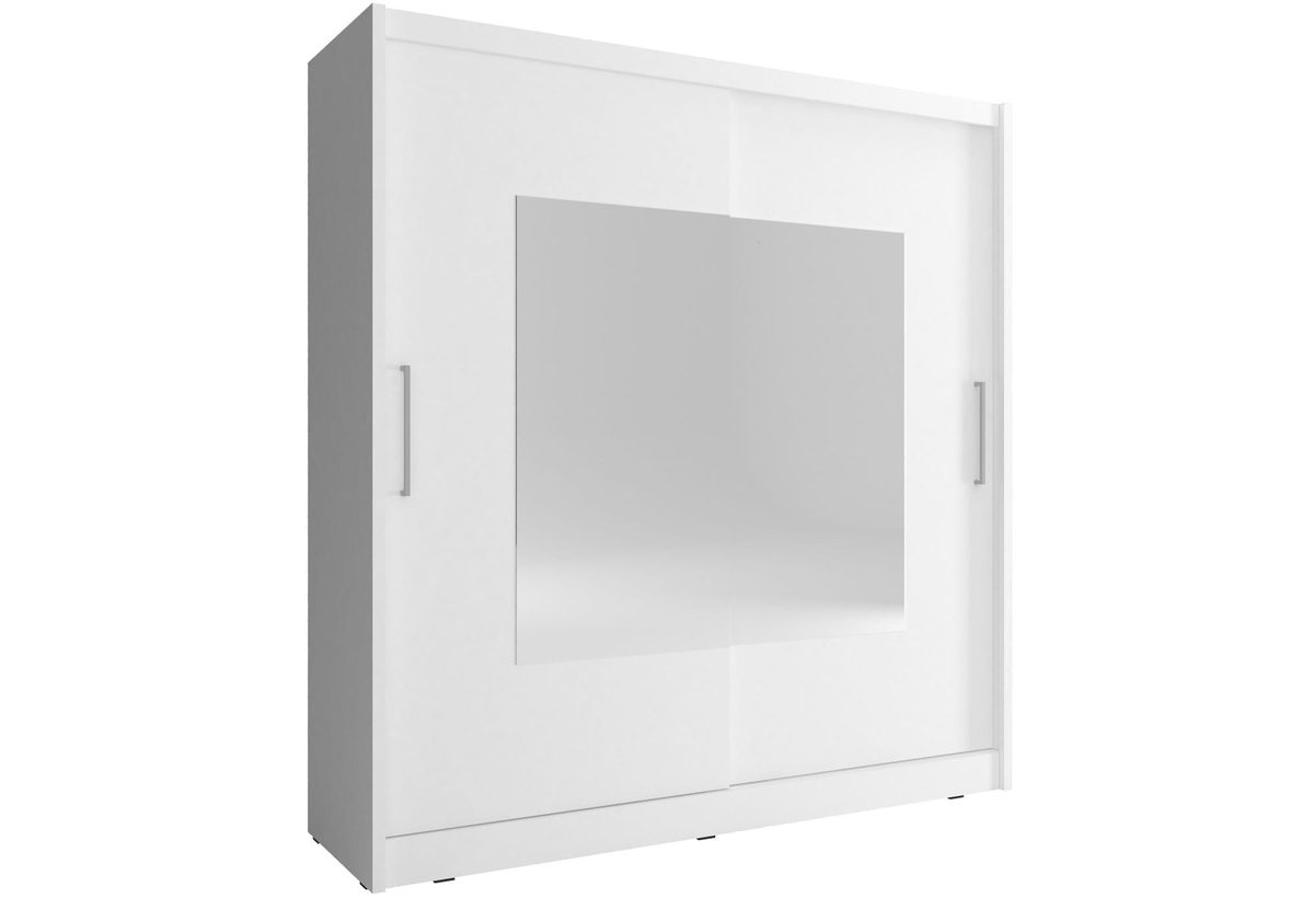 Szafa na ubrania z kwadratowym lustrem SIMENA IX 180cm