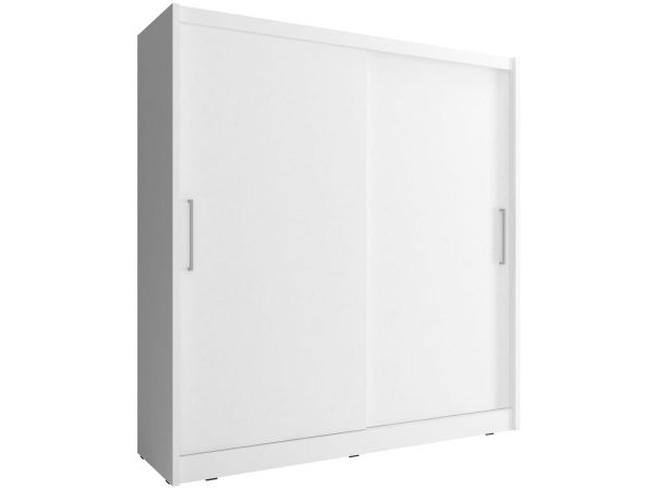 Pojemna szafa ubraniowa biała SIMENA 200cm