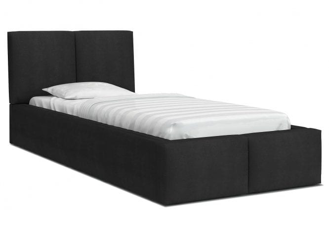 Młodzieżowe łóżko czarne 90x200 TORRES