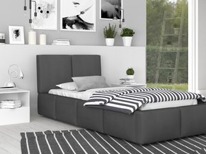 Miniaturka 10 - Młodzieżowe łóżko grafit aranżacja 90x200 TORRES
