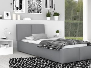 Miniaturka 9 - Młodzieżowe łóżko szare aranżacja 90x200 TORRES