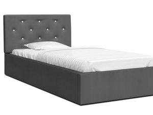 Miniaturka 2 - Łóżko tapicerowane grafitowy 120x200 FRESCO
