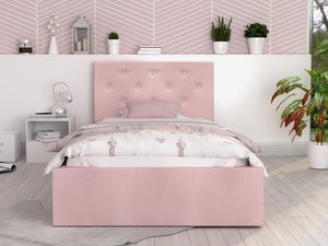 Miniaturka 4 - Łóżko tapicerowane pastelowy róż aranżacja 120x200 FRESCO