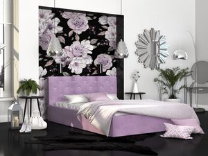 Miniaturka 24 - Łóżko dwuosobowe jasny fiolet aranżacja FRESCO