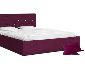 Miniaturka 13 - Łóżko dwuosobowe wiśniowe FRESCO