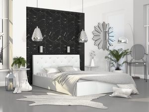 Miniaturka 27 - Łóżko dwuosobowe białe aranżacja FRESCO