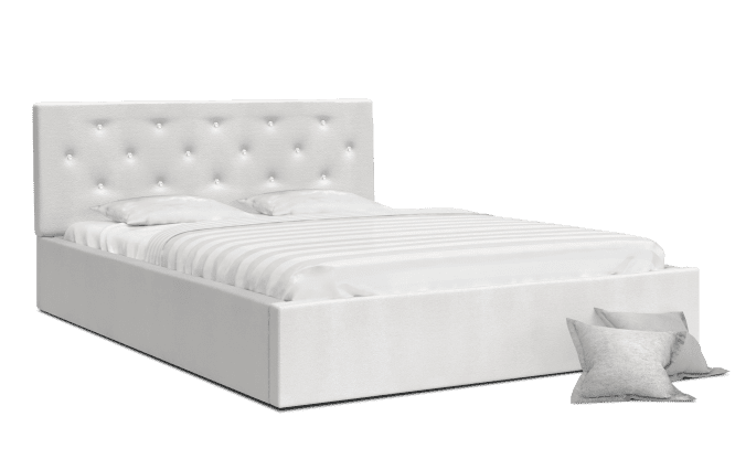Łóżko dwuosobowe białe FRESCO