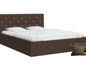 Miniaturka 10 - Łóżko dwuosobowe brązowe FRESCO