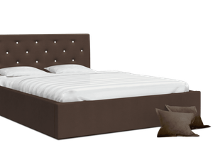 Miniaturka 10 - Łóżko dwuosobowe brązowe FRESCO
