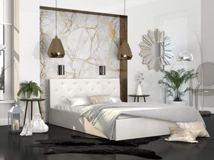 Miniaturka 22 - Łóżko dwuosobowe kremowe aranżacja FRESCO