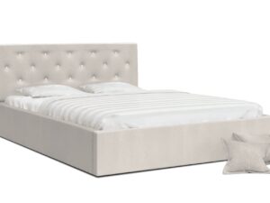 Miniaturka 4 - Łóżko dwuosobowe kremowe FRESCO