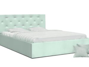 Miniaturka 3 - Łóżko dwuosobowe miętowe FRESCO