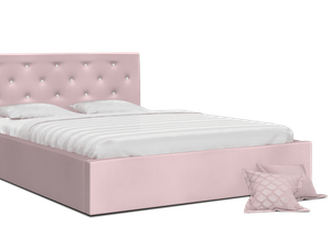 Miniaturka 2 - Łóżko dwuosobowe pastelowy róż FRESCO
