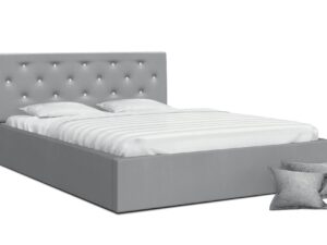 Miniaturka 7 - Łóżko dwuosobowe szare FRESCO