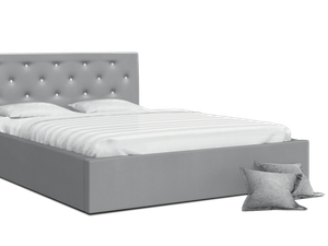 Miniaturka 7 - Łóżko dwuosobowe szare FRESCO