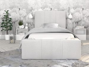 Miniaturka 7 - Łóżko podwójne biel aranżacja 90x200 YUNA