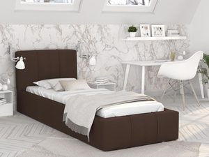 Miniaturka 14 - Łóżko podwójne brąz aranżacja 90x200 YUNA