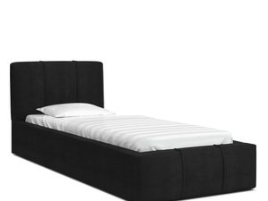 Miniaturka 6 - Łóżko podwójne czarny 90x200 YUNA