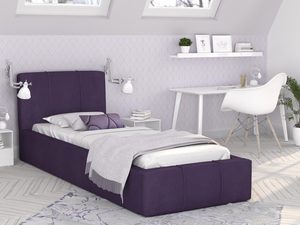 Miniaturka 13 - Łóżko podwójne fiolet aranżacja 90x200 YUNA