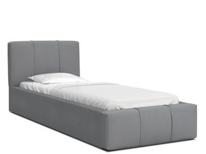 Miniaturka 1 - Łóżko podwójne szare YUNA