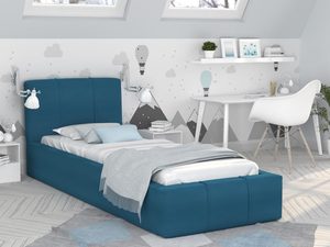 Miniaturka 11 - Łóżko podwójne turkusowe aranżacja YUNA